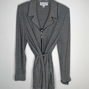 St. John Blouse With Jacket Striped Two Piece VTG